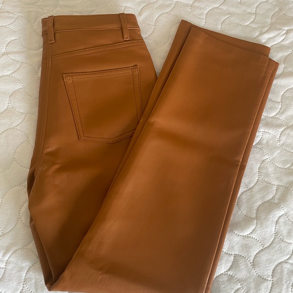 Aritzia Wilfred leather pants in short, sz 0 BNWT - Picture 5 of 6